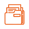 Dossier Icône de dossier orange