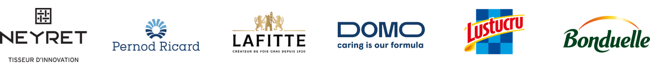 Ils nous font confiance Logos des entreprises qui nous font confiance:<br />
Neyret<br />
Pernod Ricard<br />
Lafitte<br />
DOMO<br />
Lustucru<br />
Bonduelle