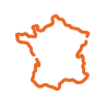 France Icône France orange