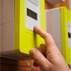Photo gros plan d'un compteur Linky